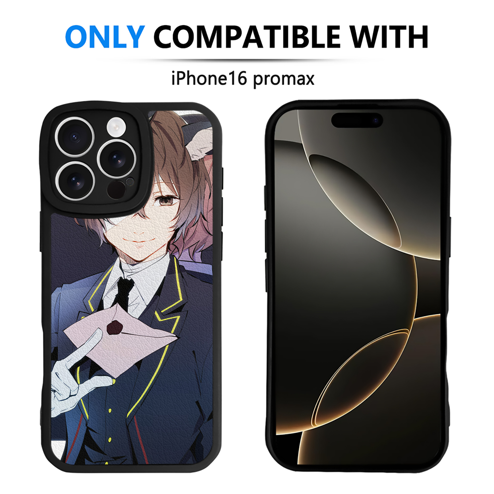 （画像用） 文豪ストレイドッグス Bungo Stray Dogs 【iPhone 16シリーズ対応】シリコンスマホケース（レザー調） 材質：シリコン